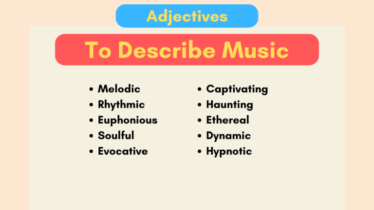 200+ Evocative Adjectives To Describe Music - Adjective Attic